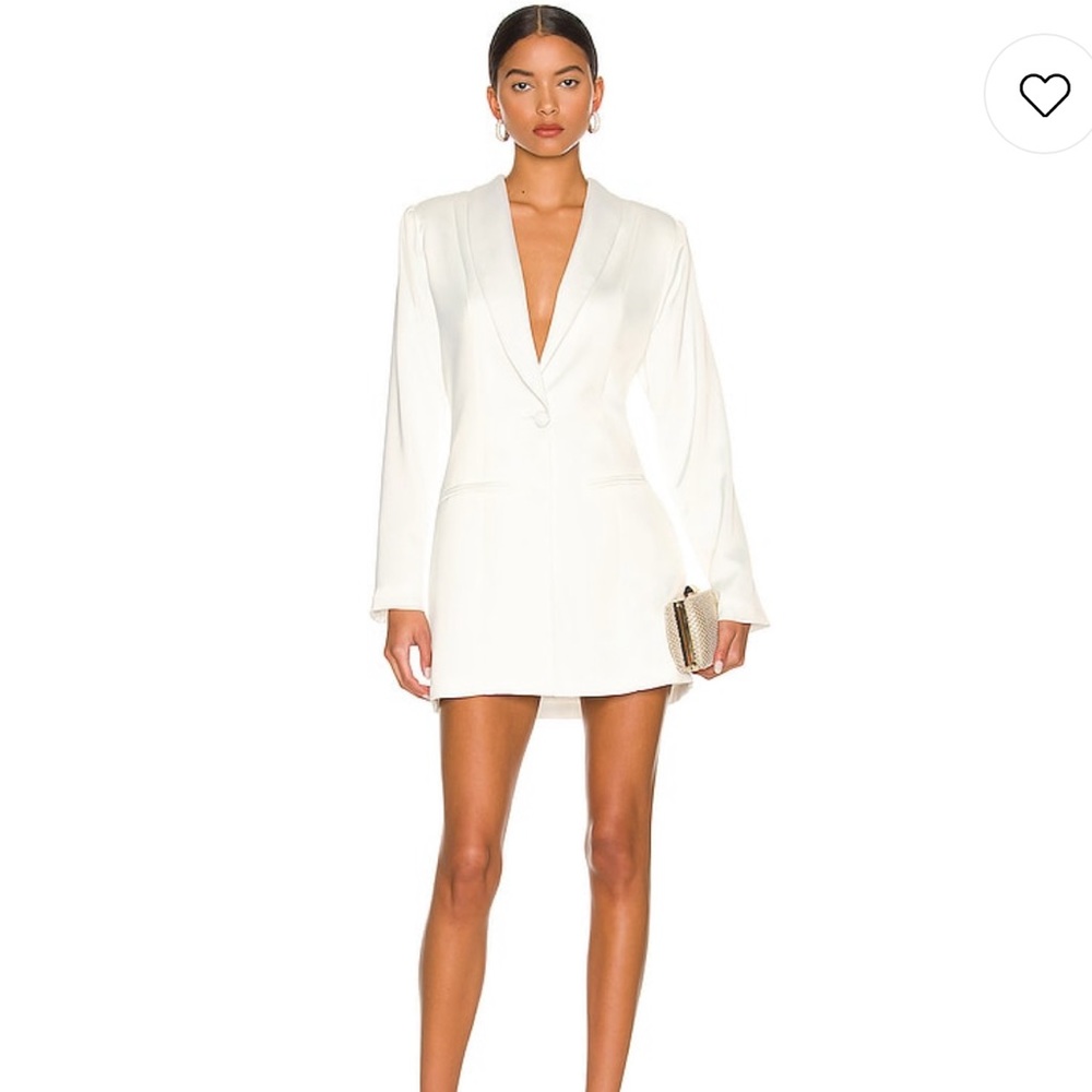 NONchalant Label Dina Blazer Dress in Off White